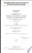 Reauthorize Housing Relocation Under the Navajo-Hopi Relocation Program
