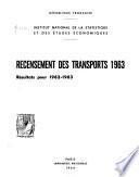 Recensement des transports, 1963