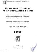 Recensement général de la population de 1962