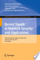 Recent Trends in Network Security and Applications