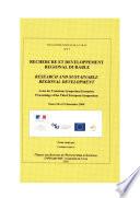 Recherche et développement régional durable