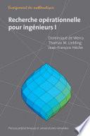 Recherche opérationnelle pour ingénieurs
