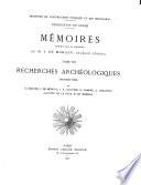 Recherches archéologiques. 3 (1905)