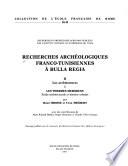 Recherches archéologiques franco-tunisiennes à Bulla Regia