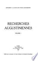 Recherches augustiniennes