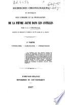 Recherches chronologiques et historiques sur l'origine et la propagation de la fièvre jaune dans les Antilles