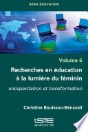 Recherches en éducation à la lumière du féminin