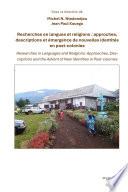 Recherches en langues et religions