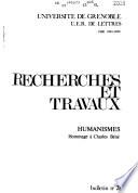 Recherches et travaux