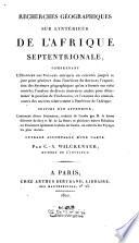 Recherches geographiques de l'Afrique Septentrionale