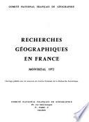 Recherches géographiques en France