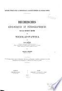 Recherches géologiques et pétrographiques sur le district minier de Nicolai-Pawda