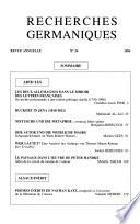 Recherches germaniques