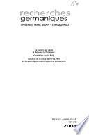 Recherches germaniques