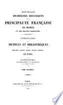 Recherches historiques sur la principauté française de Morée et ses hautes baronnies