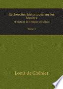 Recherches historiques sur les Maures