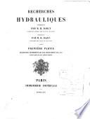 Recherches hydrauliques