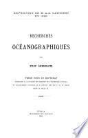 Recherches océanographiques
