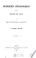 Recherches spéléologiques dans la chaîne du Jura