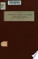 Recherches sur la biologie du Phoenix dactylifera