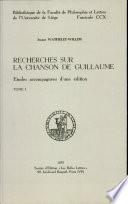 Recherches Sur La Chanson De Guillaume