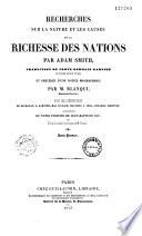 Recherches sur la nature et les causes de la richesse des nations