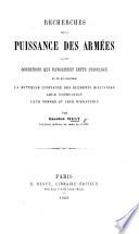 Recherches sur la Puissance des Armées, etc