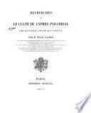 Recherches sur le culte du cyprès pyramidal chez les peuples civilisés de l'antiquité