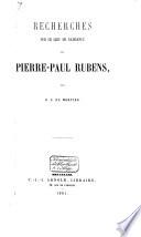 Recherches sur le lieu de naissance de Pierre-Paul Rubens