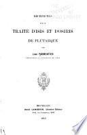 Recherches sur le traité d'Isis et d'Osiris de Plutarque