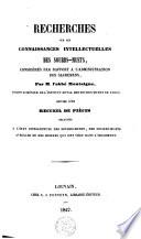 Recherches sur les connaissances intellectuelles des sourds-muets, considérés par rapport a lʹadministration des sacremens