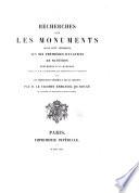 Recherches sur les monuments qu'on peut attribuer aux six premières dynasties de Manéthon