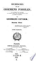 Recherches Sur Les Ossemens Fossiles