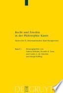 Recht und Frieden in der Philosophie Kants
