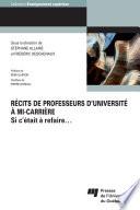 Récits de professeurs d’université à mi-carrière