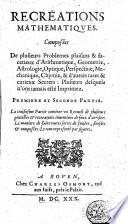 Recreations mathematiques