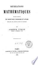 Récréations mathématiques
