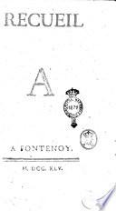 Recueil A [- &]
