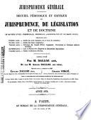 Recueil critique de jurisprudence et de législation