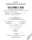 Recueil critique de jurisprudence et de législation