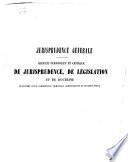 Recueil critique de jurisprudence et de législation