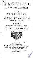Recueil d'apophtegmes