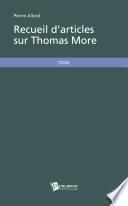 Recueil d'articles sur Thomas More