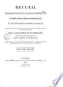 Recueil d'observations astronomiques, d'opérations trigonométriques et de mesures barométriques