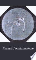 Recueil d'ophtalmologie