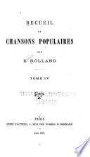 Recueil de chansons populaires