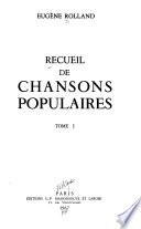 Recueil de chansons populaires