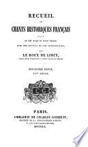 Recueil de chants historiques francaise: XVIe siècle
