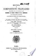 Recueil de compositions françaises ...