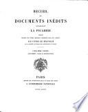 Recueil de documents inédits concernant la Picardie